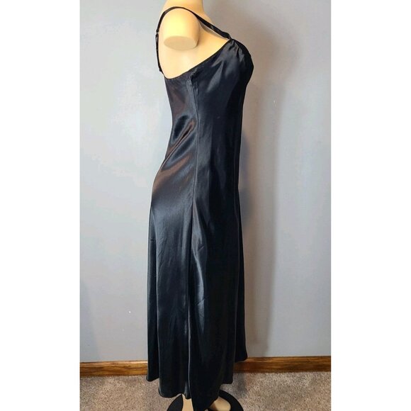 Vtg Cacique Satin Maxi Slip Dress Romantic Whimsigoth Sz Medium New 1920s Y2K - Picture 5 of 11